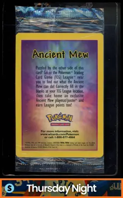 2000 POKEMON MOVIE PROMOS ANCIENT MEW FACTORY SEALED - Image 1