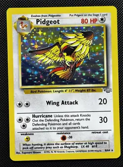 1999 Pokemon Jungle WotC 8/64 Pidgeot Holo - Image 1