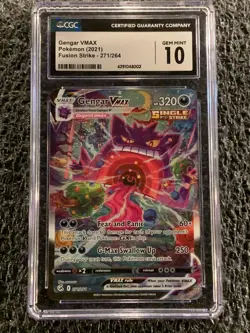 2021 Pokemon Fusion Strike Gengar VMAX Alt Art #271/264 CGC 10 - Image 1