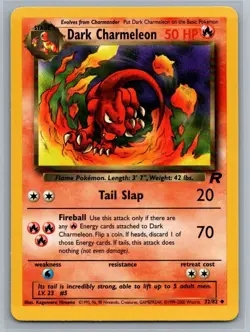 Dark Charmeleon 32/82 Team Rocket Uncommon Pokemon TCG - Image 1
