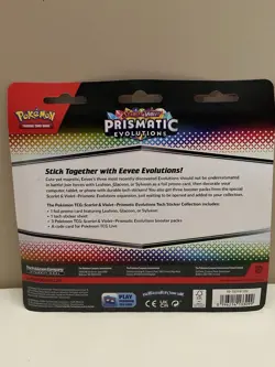 Pokemon Prismatic Evolutions Tech Sticker 3-Pack - Image 2