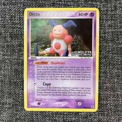 Pokemon TCG Ditto Mr. Mime 38/113 Reverse Holo Delta Species Stamped LP Or MP - Image 1