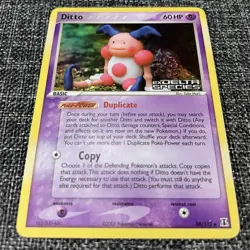 Pokemon TCG Ditto Mr. Mime 38/113 Reverse Holo Delta Species Stamped LP Or MP - Image 2