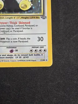 Snorlax - 11/64 - Pokemon Jungle Holo Rare - HP - Image 5
