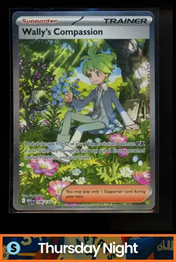 2025 POKEMON MEGA EVOLUTION 186/132 WALLY'S COMPASSION SPECIAL ILLUSTRATION RARE - Image 1