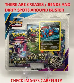 (402922) Pokemon XY Ancient Origins Booster 3-Pack Blister - Factory Sealed - Image 2