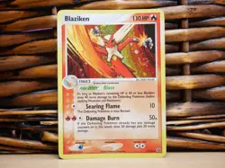 Pokemon BLAZIKEN 1/106 HOLO RARE SWIRL | LP Light Play | EX Emerald | 2005 - Image 1