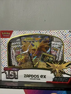 Pokemon TCG Scarlet & Violet 151 Zapdos EX Collection Box NEW SEALED - Image 1