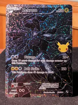 Zekrom Full Art 114/114 - Celebrations 25th Anniversary - Pokemon TCG Near Mint - Image 1