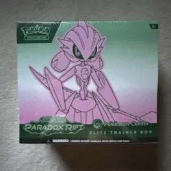 Pokemon TCG Paradox Rift Pokemon Center Elite Trainer Box Sealed - Iron Valiant - Image 1
