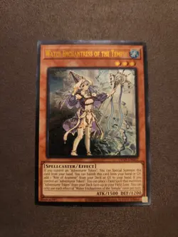 YuGiOh! Water Enchantress Of The Temple OP19-EN002 Ultimate Rare NM - Image 1