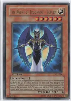 Yugioh - The Agent of Judgment - Saturn AST-006 1st Edition - Ancient Sanctuary - Image 1