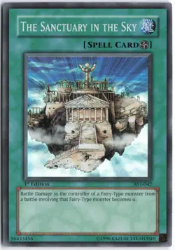 Yugioh - The Sanctuary in the Sky AST-042 1st Edition - Ancient Sanctuary - Image 1