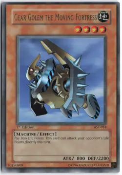 Yugioh - Gear Golem the Moving Fortress AST-018 1st Edition - Ancient Sanctuary - Image 1
