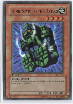Yugioh - Stone Statue of the Aztecs AST-014 1st Edition - Ancient Sanctuary - Image 1