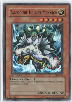Yugioh - Zaborg the Thunder Monarch AST-023 1st Edition - Ancient Sanctuary - Image 1