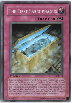 Yugioh - The First Sarcophagus AST-101 1st Edition - Ancient Sanctuary - Image 1