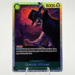 One Piece Dracule Mihawk Legacy of the Master #OP12-030 Super Rare Foil TCG - Image 1