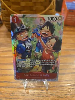 Ace & Sabo & Luffy OP13-007 - One Piece TCG English - SR Foil NM Near-Mint - Image 1