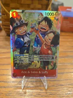 Ace & Sabo & Luffy OP13-007 - One Piece TCG English - SR Foil NM Near-Mint - Image 2