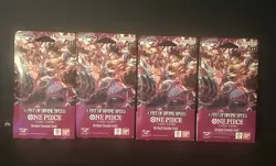 4X One Piece A Fist of Divine Speed OP11 Sleeved Booster Packs - Image 1