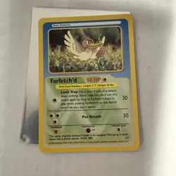 Farfetch’d #83- Pokemon Funskool Card- Vintage India 2004 - Image 1