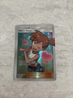 Pokemon TCG Misty's Favor Holo Full Art Ultra Rare Card 235/236 Unified Minds - Image 1