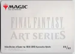 Nibelheim Aflame Art Card S Art Series: FINAL FANTASY 35 NM - Image 2