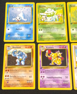 NM MINT Pokemon TCG - 1st Edition Base Set German Lot of 6 Cards - Image 2