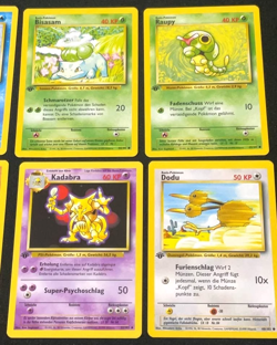 NM MINT Pokemon TCG - 1st Edition Base Set German Lot of 6 Cards - Image 3