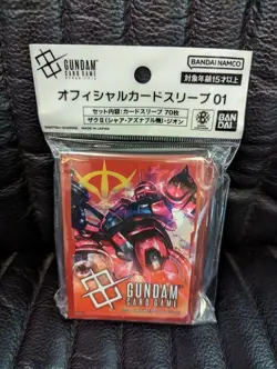 Bandai Card Sleeves 70ct - Gundam Char's Zaku II/Zeon - Image 1