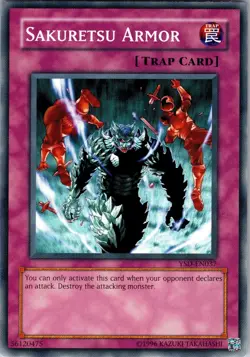 Yu-Gi-Oh TCG Sakuretsu Armor YSD-EN037 Unlimited Regular Common Card Played LP - Image 1
