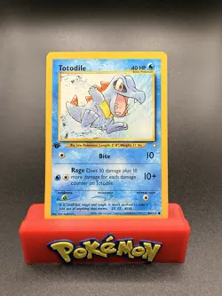 Pokemon card Totodile 1st Edition 80/111 Neo Genesis Near Mint - Image 1