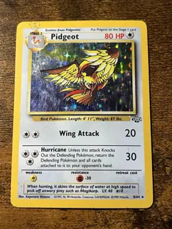 Pokemon Card Pidgeot 8/64 Jungle Holo Rare - Image 1