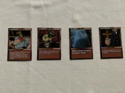 Scarefest TCG Card Game Brown Deck 4 Card Lot - Image 1