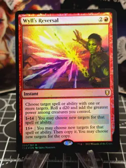 FOIL - Wyll's Reversal - FOIL - Commander Legends: Baldur's Gate - NM MTG - Image 1