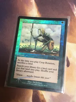 MTG Magic The Gathering - Urza's Legacy Crop Rotation FOIL LP/MP Vintage - Image 2