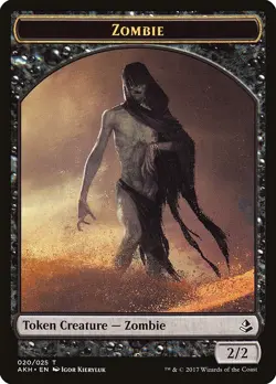 10 Zombie Tokens (020/025) - NM - Amonkhet - mtg Free Shipping - Image 1