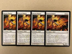 MTG 4x Shriek Raptor New Phyrexia Pauper Modern Magic the Gathering x4 NM - Image 1