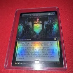 MTG Wilds of Eldraine Court of Garenbrig (Extended Art FOIL) MINT/NM x1 - Image 1