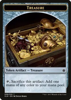 10 Treasure Tokens (008/010) - Ixalan MTG Magic the Gathering - Common - Image 1