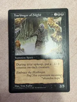 Harbinger of Night NONFOIL MTG Moderate Play Mirage Reserved List MP - Image 1