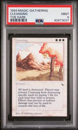 Cleansing - The Dark - MINT - PSA 9. POP 16. More MTG in store. - Image 1