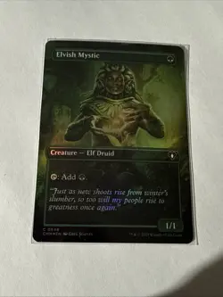 Elvish Mystic (Borderless) Commander Masters Foil - Image 1