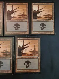 9x Swamp Hanging Moss Portal Mixed Condition Basic Mana Land Black Magic MTG - Image 5