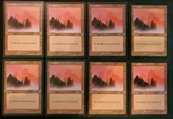 8x Mountian #345 Urza's Saga Basic Land Magic The Gathering MTG Mixed Condition - Image 1