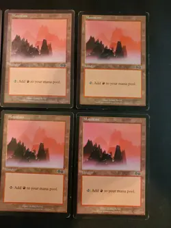 8x Mountian #345 Urza's Saga Basic Land Magic The Gathering MTG Mixed Condition - Image 5