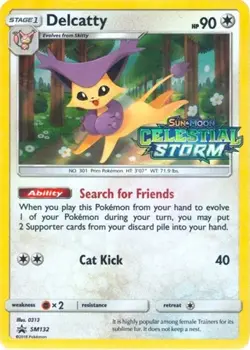 Delcatty (Prerelease, #SM132) - Holofoil SM - Promos MP Pokemon - Image 1