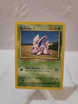Pokemon Nidoran M 055/102 Base Set Regular - Image 1