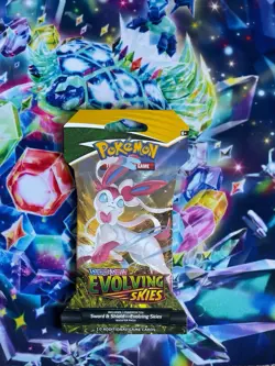 1x Pokemon SWSH Evolving Skies Sleeved Booster Pack - Factory Sealed - Image 1
